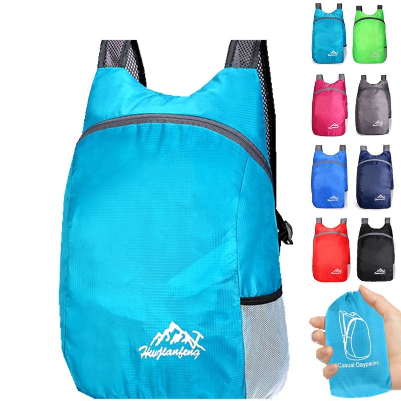 Lightweight Foldable Outdoor Backpack — Waterproof 20–35L | Packable Travel Daypack | 9 Colors