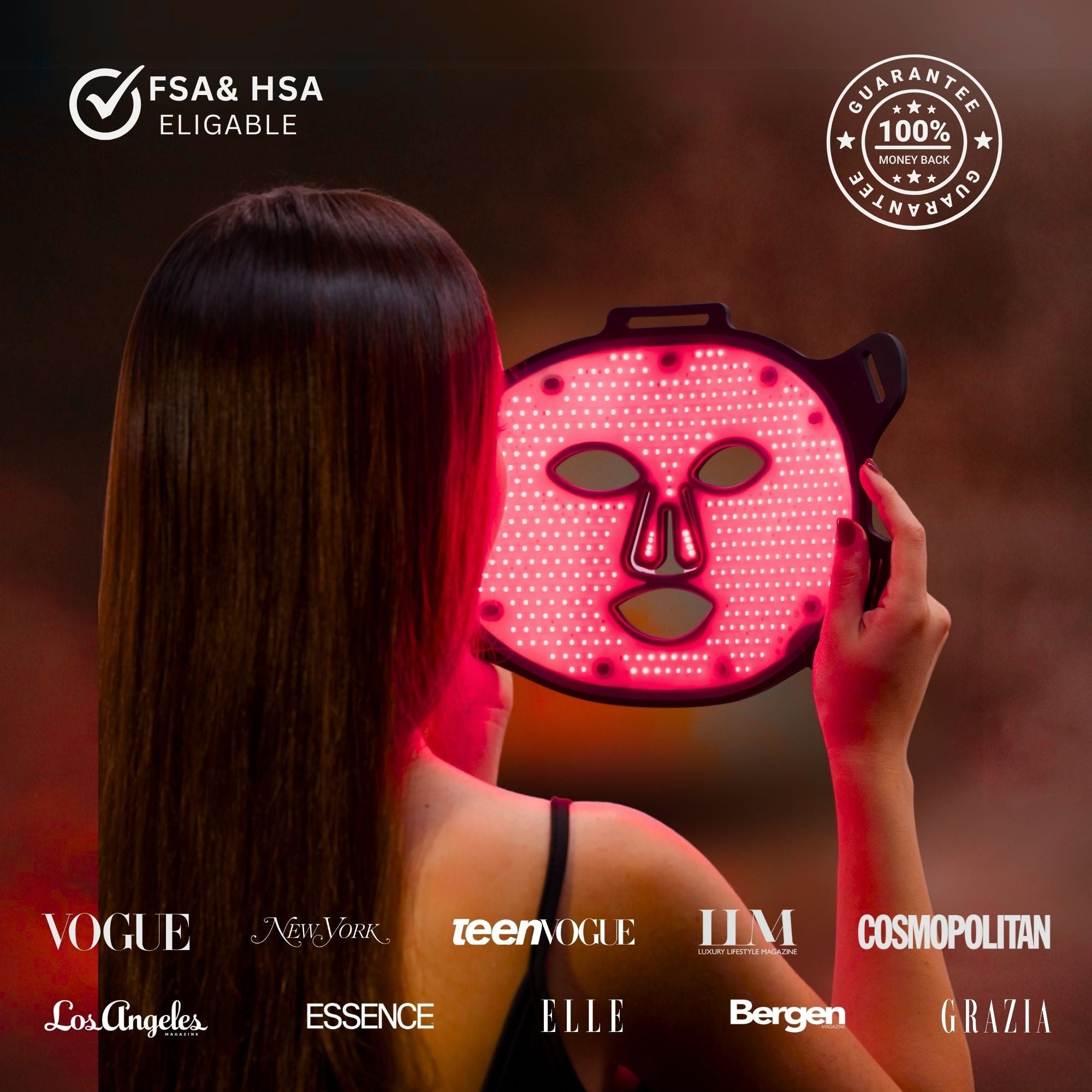 VISO Red Light Therapy Mask – FDA 510(k) Cleared | 470 Micro-LEDs | Full-Face 660nm Treatment
