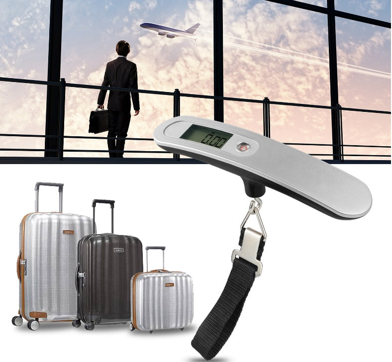 Portable Digital Luggage Scale — 50kg / 110lb Capacity | Avoid Overweight Baggage Fees | Travel Essential