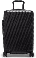 TUMI - 19 Degree Expandable Carry-On - 4-Wheeled Hard Shell Suitcase - 21.8" X 14.0" X 9.0" - Matte Black Texture