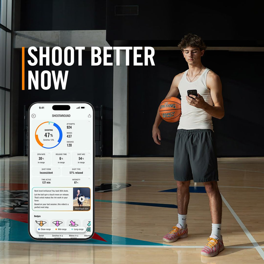 Spalding Legacy TF1000 Smart Basketball — Premium Indoor Training Ball with 1-Year App Subscription