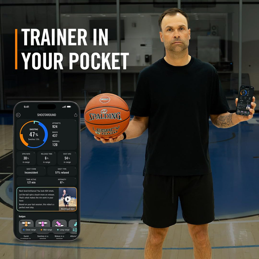 Spalding Legacy TF1000 Smart Basketball — Premium Indoor Training Ball with 1-Year App Subscription