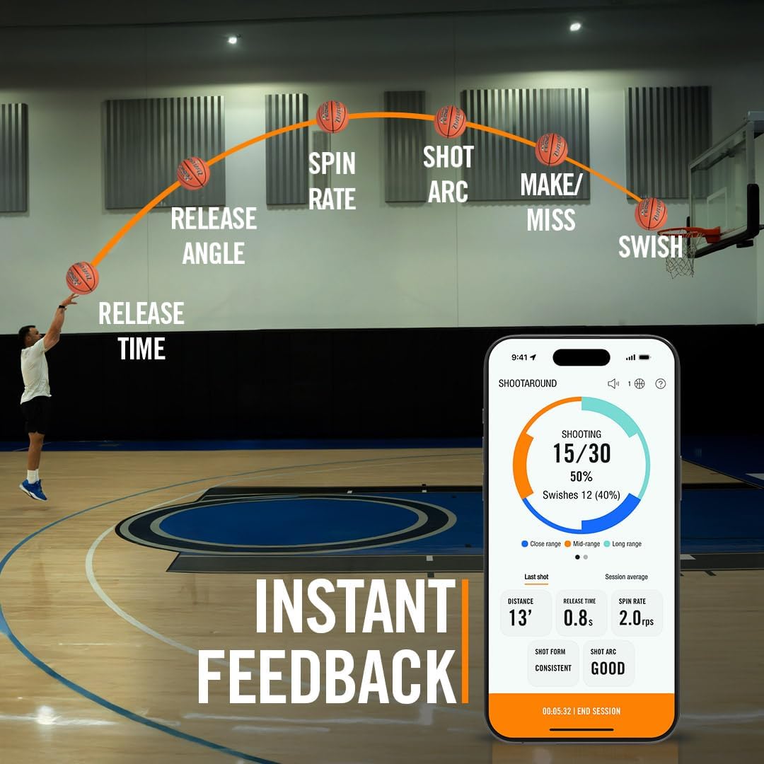 Spalding Legacy TF1000 Smart Basketball — Premium Indoor Training Ball with 1-Year App Subscription