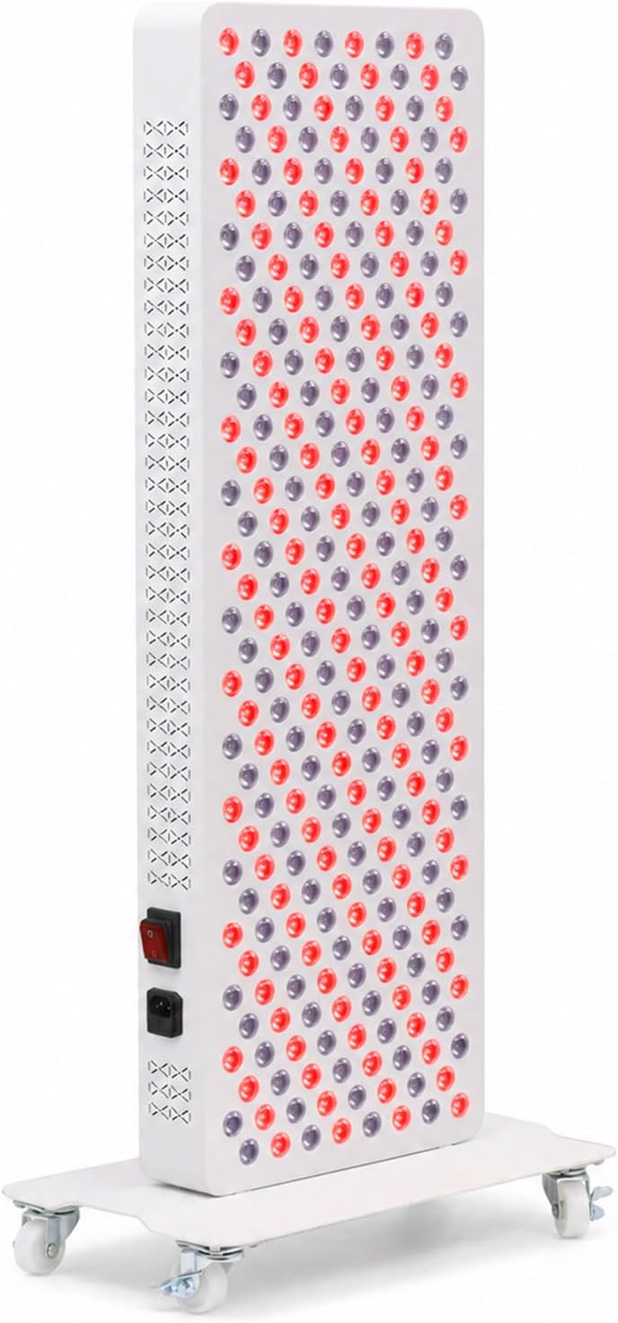 420W Red Light Therapy Panel – 660nm & 850nm Full-Body Coverage, 320 LEDs, Timer & Remote Control