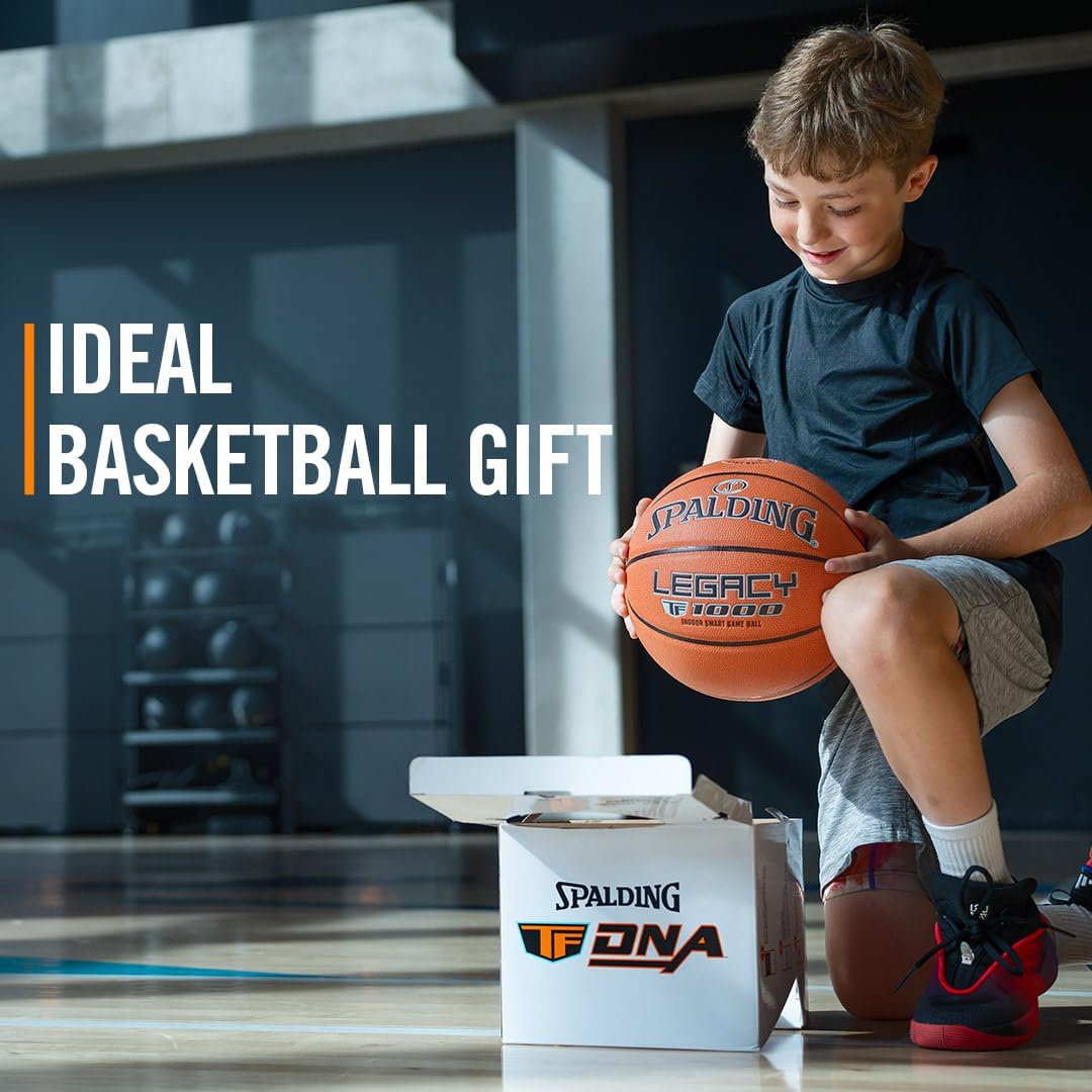 Spalding Legacy TF1000 Smart Basketball — Premium Indoor Training Ball with 1-Year App Subscription