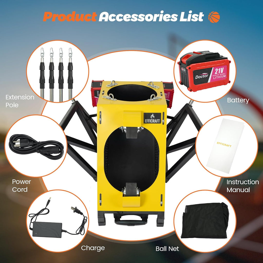 Pro Basketball Rebounder & Automatic Shooting Machine