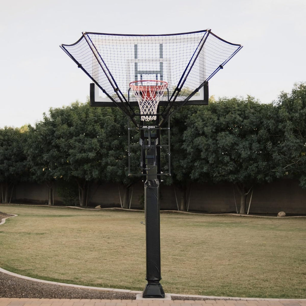 Dr. Dish IC3 Basketball Shot Trainer Rebounder – Portable Net Return System for 3x More Reps