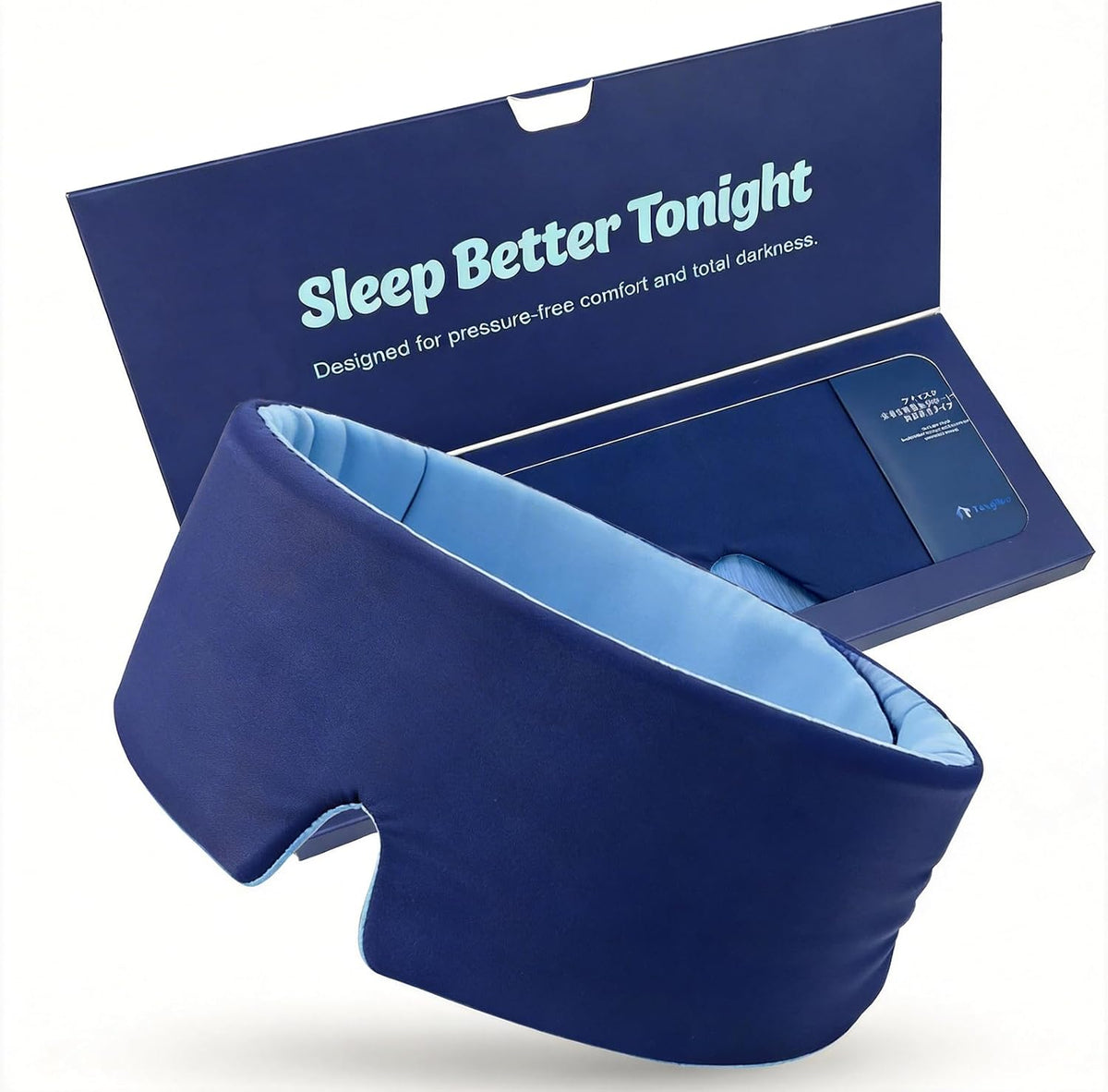 TongTuo Sleep Mask, Blackout Eye Mask for Sleeping, Hypoallergenic | Blackout, Quiet Adjustable Strap, Cooling, Breathable, Lightweight, Travel, Nap