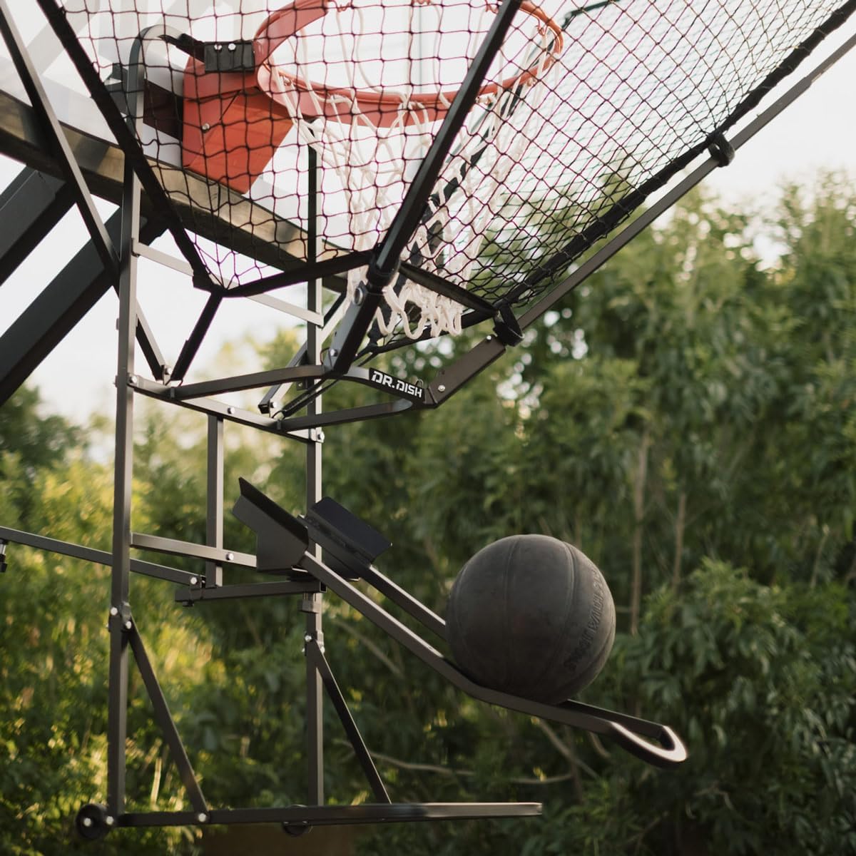 Dr. Dish IC3 Basketball Shot Trainer Rebounder – Portable Net Return System for 3x More Reps