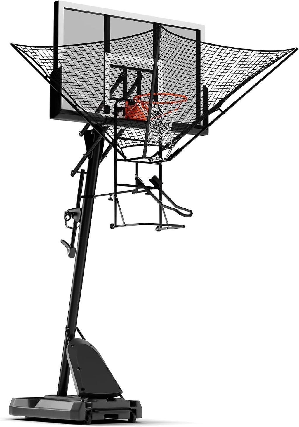 Dr. Dish IC3 Basketball Shot Trainer Rebounder – Portable Net Return System for 3x More Reps