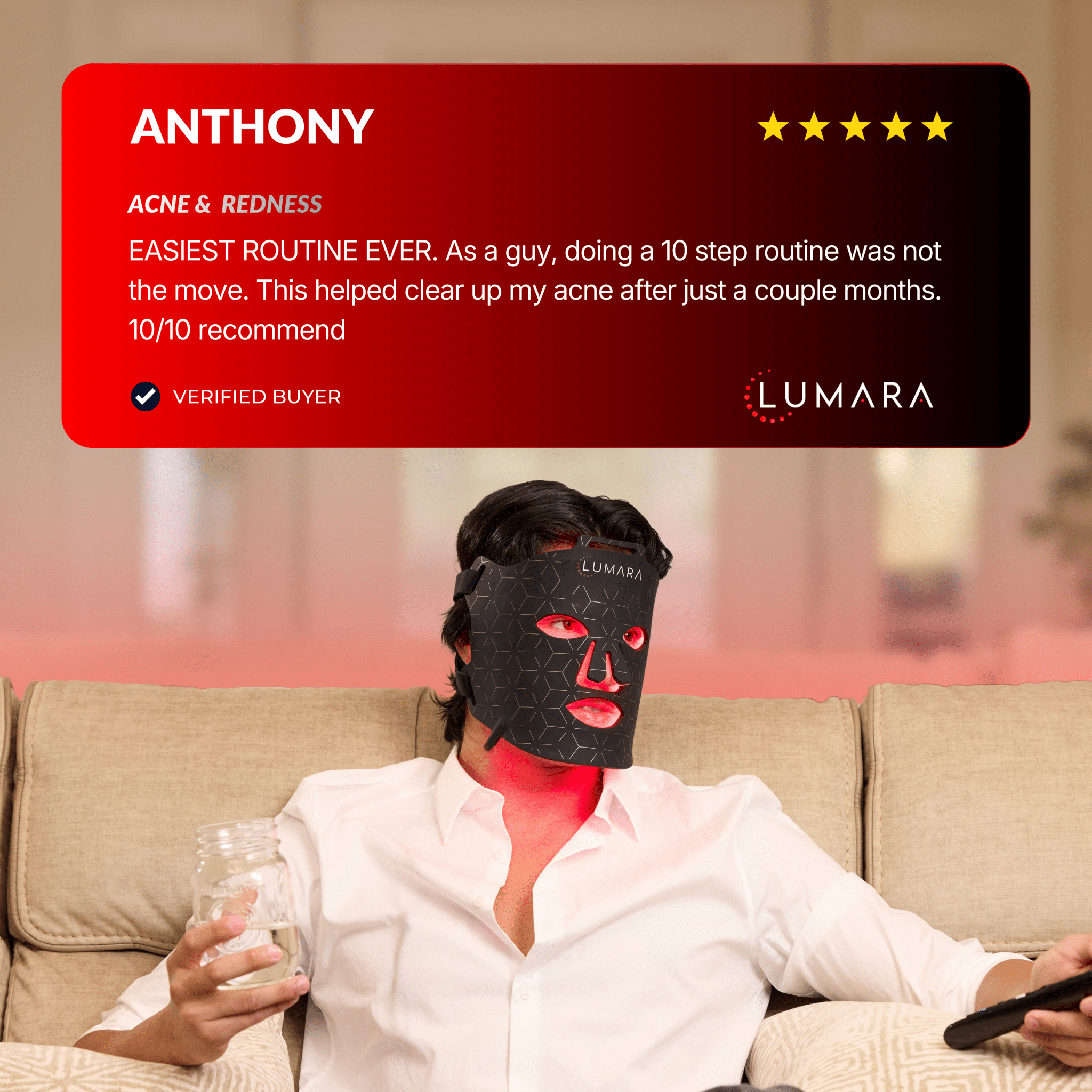 VISO Red Light Therapy Mask – FDA 510(k) Cleared | 470 Micro-LEDs | Full-Face 660nm Treatment