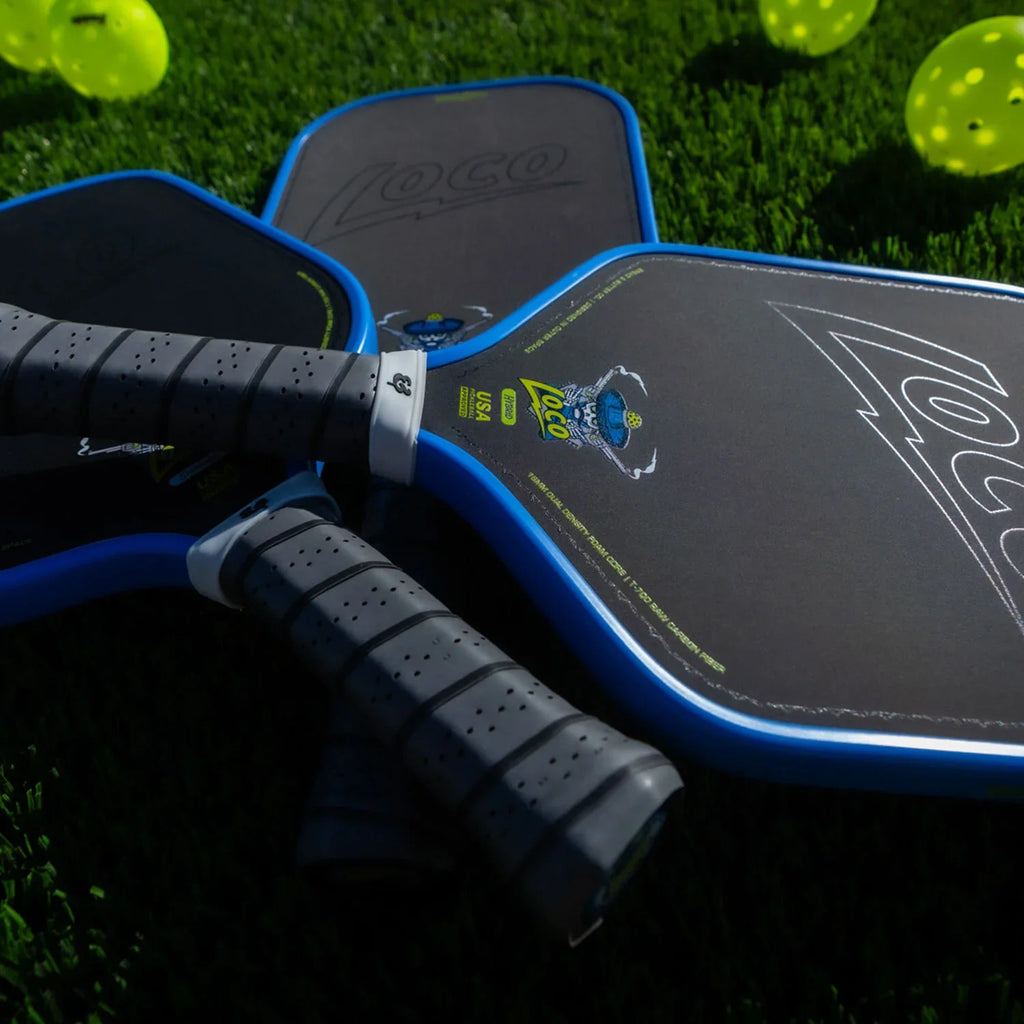 Bread & Butter Loco Hybrid AZUL Pickleball Paddle – T-700 Raw Carbon Fiber | USAP Approved
