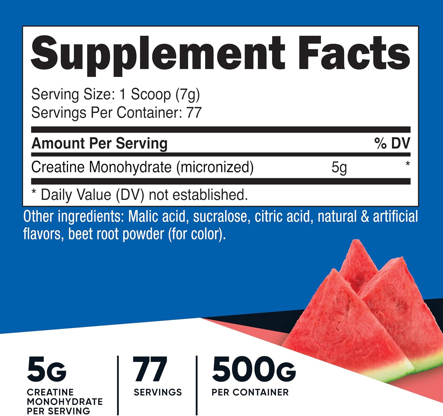 Nutricost Creatine Monohydrate Micronized Powder 500G, 100 Servings | 5000mg Per Serving (5g), 17.9 Oz