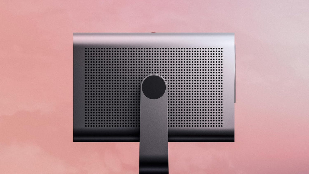 Leica CINE-PLAY-1 Portable 4K UHD Smart Projector with a Leica CINE-PLAY-STAND Projector Stand (2025)