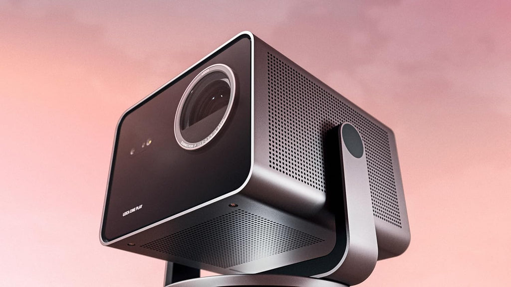 Leica CINE-PLAY-1 Portable 4K UHD Smart Projector with a Leica CINE-PLAY-STAND Projector Stand (2025)