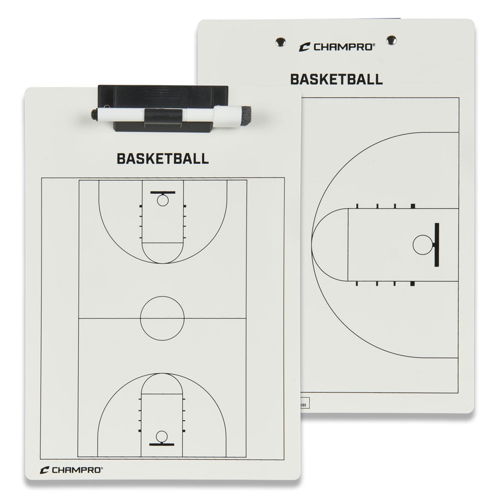 Basketball Coach's Board – 12" x 9" Double-Sided Dry Erase Tactics Board