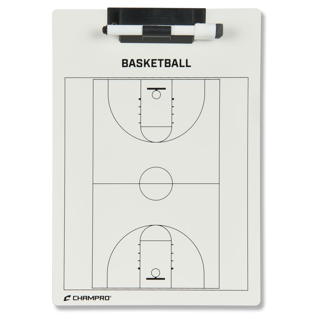 Basketball Coach's Board – 12" x 9" Double-Sided Dry Erase Tactics Board