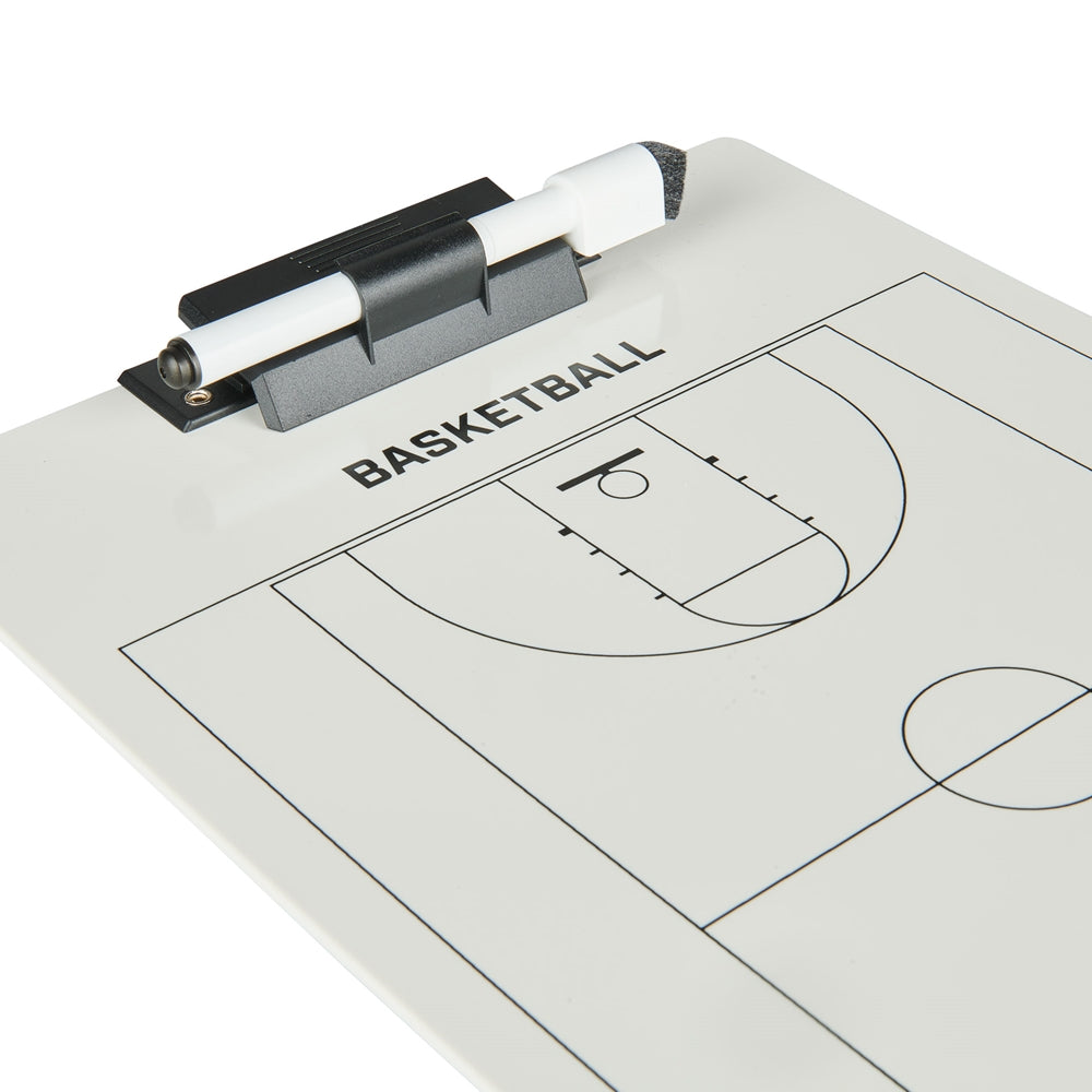 Basketball Coach's Board – 12" x 9" Double-Sided Dry Erase Tactics Board