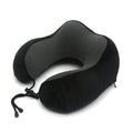 Memory Foam Travel Neck Pillow with Carry Bag — Orthopedic U-Shape Support for Flights & Long Trips | 4 Colors