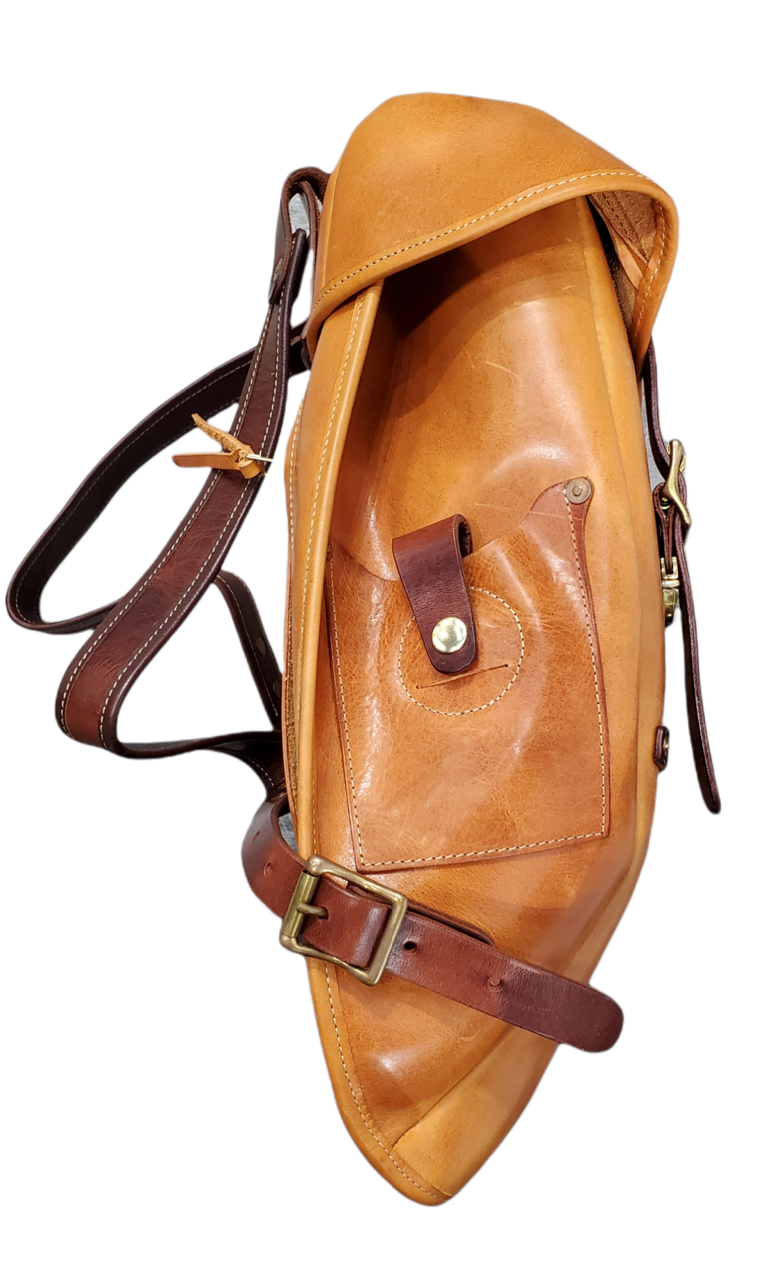 Lennox Italian Leather Backpack – Handcrafted Heavy-Duty Bag with Brass Hardware