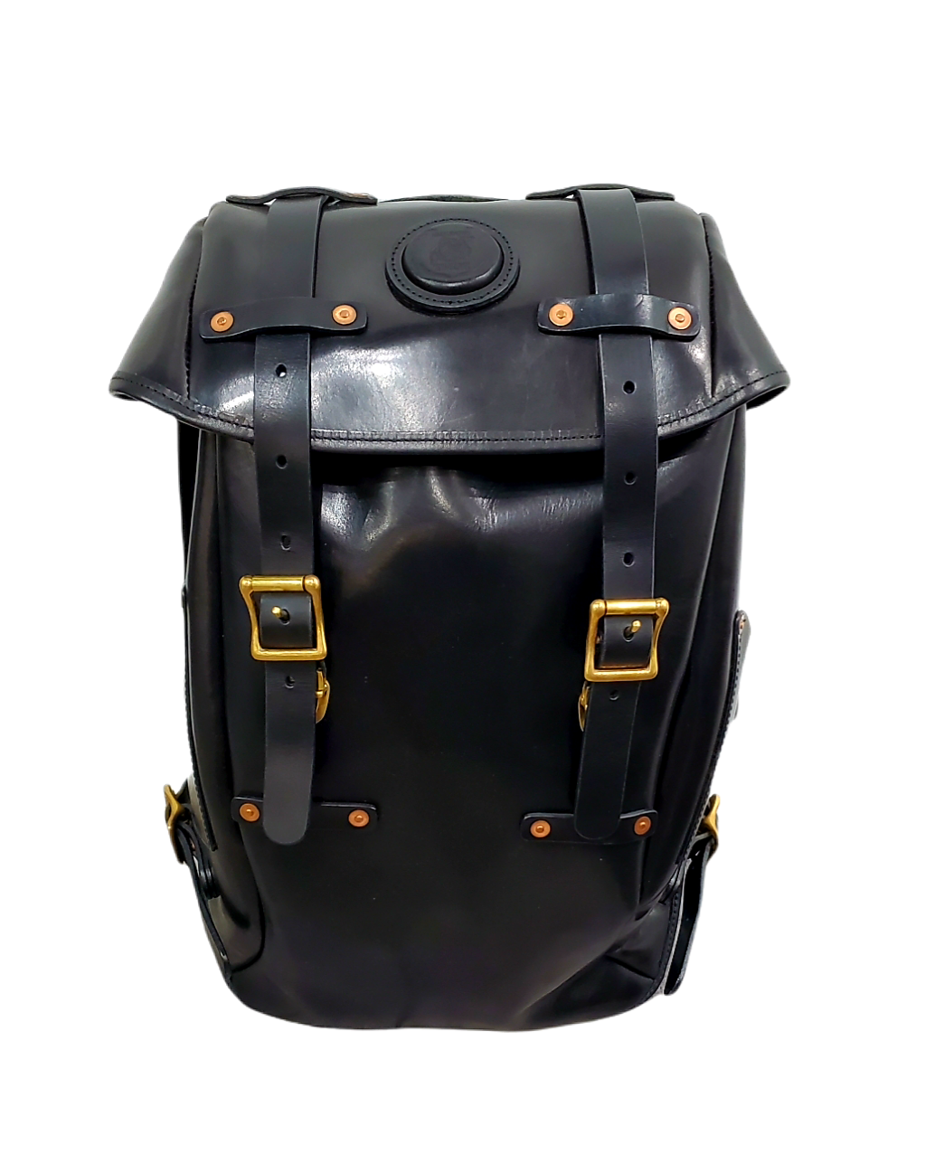 Lennox Italian Leather Backpack – Handcrafted Heavy-Duty Bag with Brass Hardware