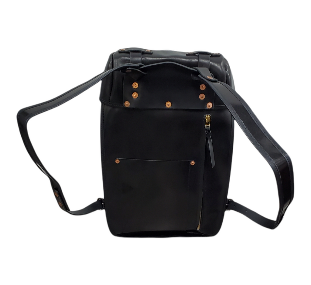 Lennox Italian Leather Backpack – Handcrafted Heavy-Duty Bag with Brass Hardware