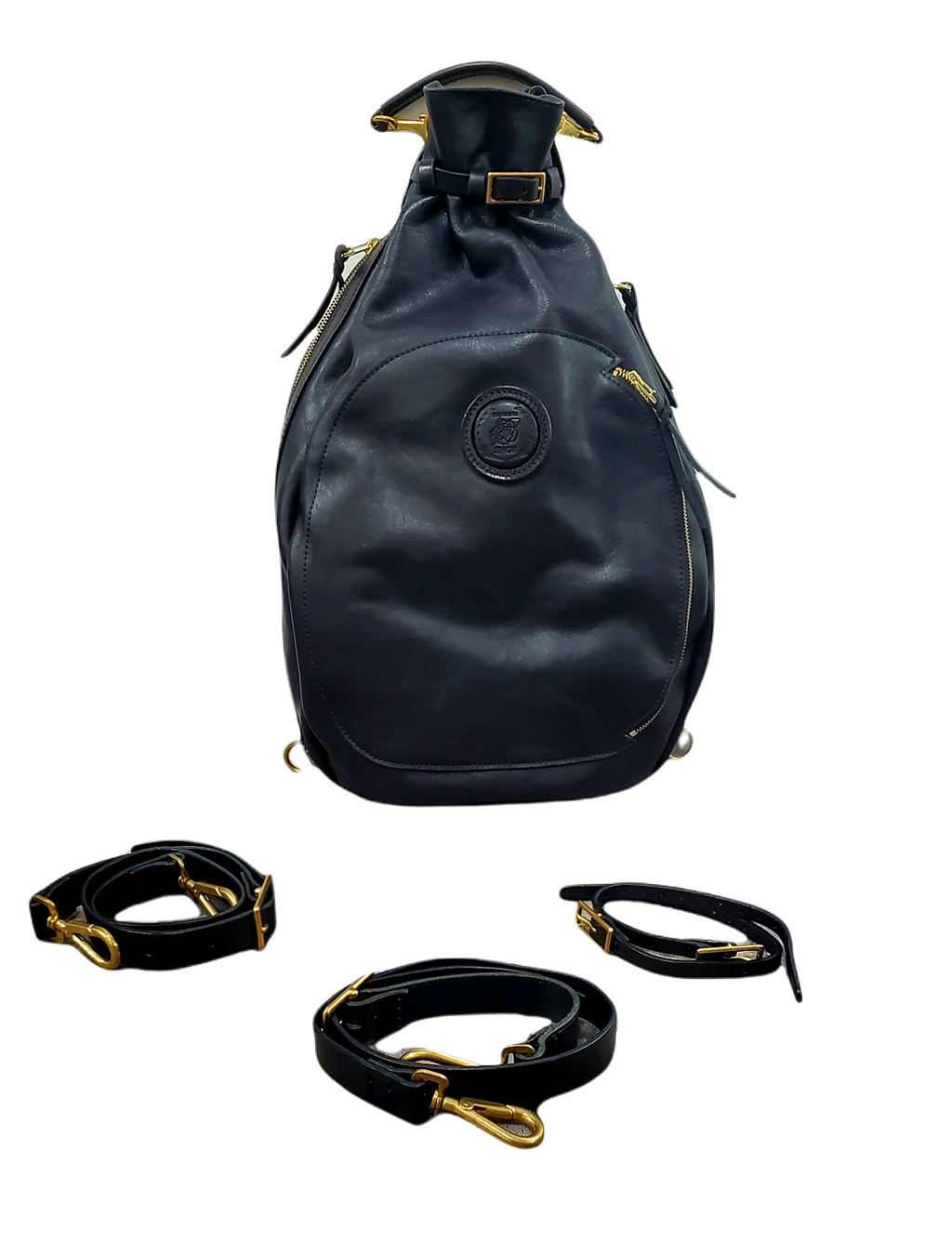 Remington Italian Leather Backpack – Handcrafted Full-Grain Leather with Brass Hardware