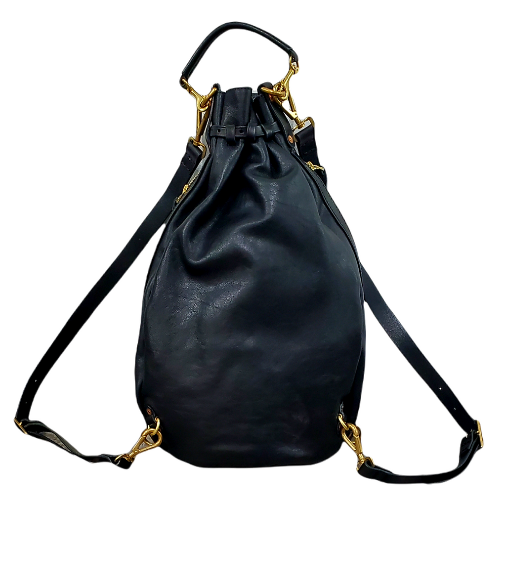 Remington Italian Leather Backpack – Handcrafted Full-Grain Leather with Brass Hardware