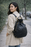 Remington Italian Leather Backpack – Handcrafted Full-Grain Leather with Brass Hardware