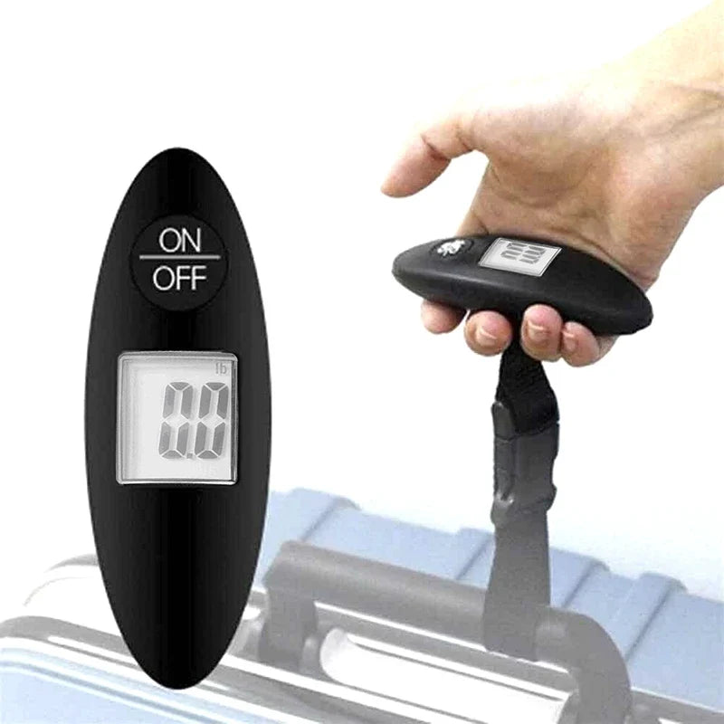 Portable Digital Luggage Scale — 40kg / 88lb Capacity | Tare Function, LCD Display | Fits in Any Bag