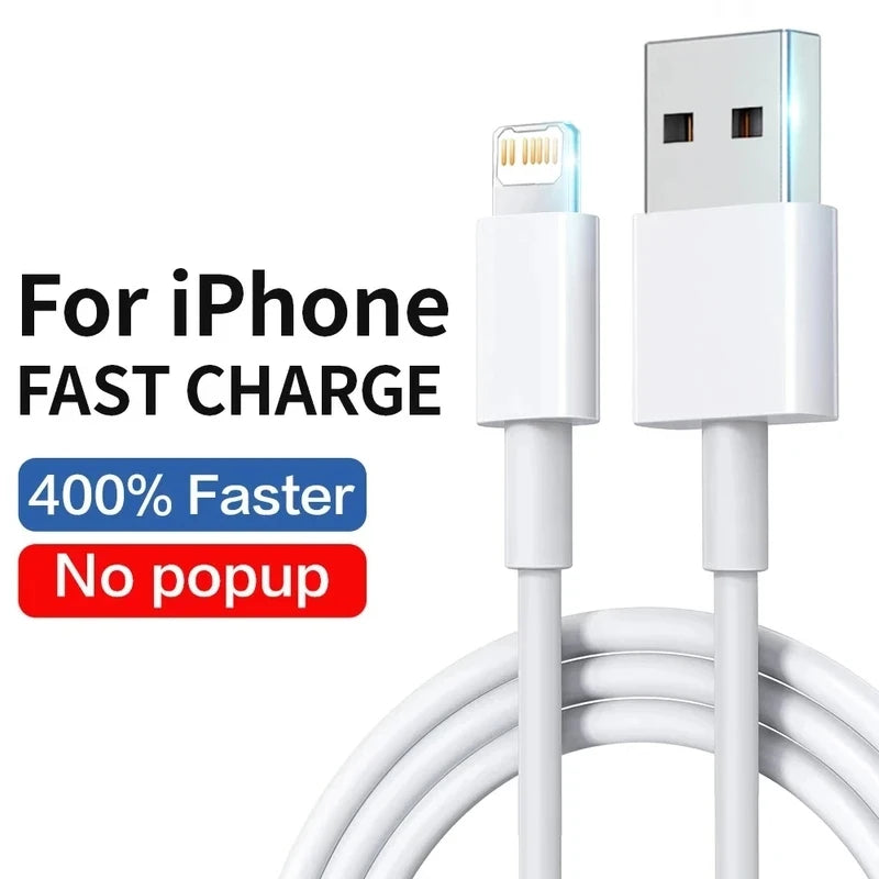 PD 20W Fast Charging Cable — USB-C to Lightning, USB-C to USB-C | iPhone 6 through 15, iPad & Android Compatible