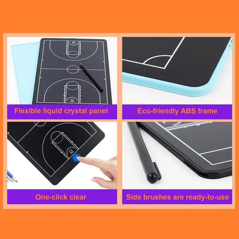 Electronic Coaching Board Basketball Digital LCD Coaching Board Soccer Coaching Board With Pen For Football Marker Training
