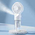 Portable Misting Fan – Handheld Spray Fan with 4 Speeds & USB Rechargeable Battery