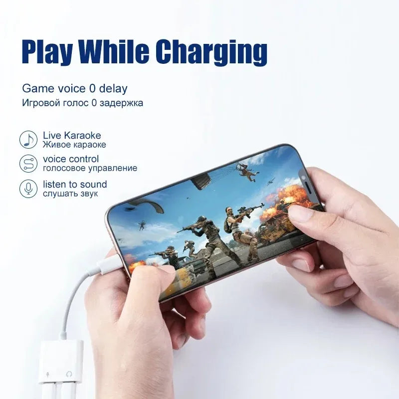 iPhone Audio Adapter — Lightning to 3.5mm Headphone & AUX Jack | Compatible with iPhone 11, 12, 13, 14 Pro Max & More