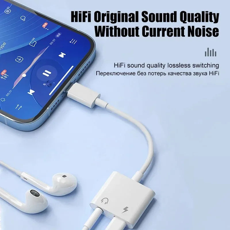 iPhone Audio Adapter — Lightning to 3.5mm Headphone & AUX Jack | Compatible with iPhone 11, 12, 13, 14 Pro Max & More