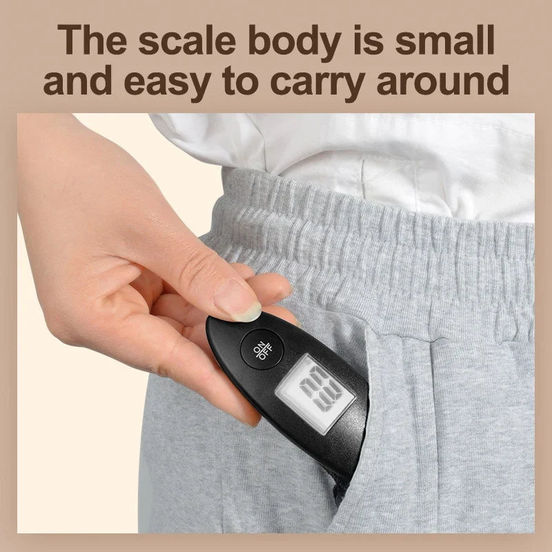 Portable Digital Luggage Scale — 40kg / 88lb Capacity | Tare Function, LCD Display | Fits in Any Bag