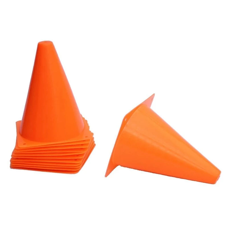 Sport Training Cones – 7" Agility Cones for Football, Soccer & Athletic Drills (Set of 10)
