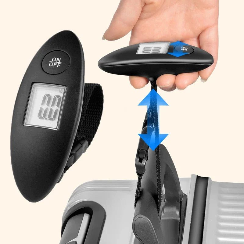 Portable Digital Luggage Scale — 40kg / 88lb Capacity | Tare Function, LCD Display | Fits in Any Bag