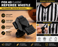 Fox 40 Finger Whistle – Pealess Whistle with Cushion Mouth Grip & Adjustable Finger Grip
