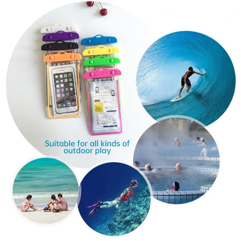 Waterproof Phone Pouch with Lanyard — IPX8 Universal Case for Beach, Swimming & Diving | Fits Phones Up to 6.5" | 7 Colors