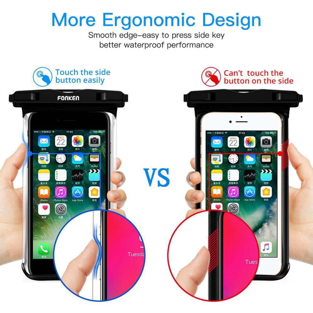 IPX8 Waterproof Phone Case Pouch — Waterproof to 30m | Full Touchscreen Access | Fits Up to 6.5" | 3 Colors