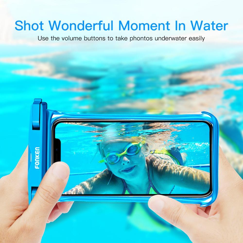 IPX8 Waterproof Phone Case Pouch — Waterproof to 30m | Full Touchscreen Access | Fits Up to 6.5" | 3 Colors