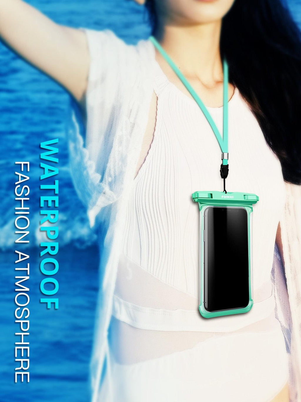 IPX8 Waterproof Phone Case Pouch — Waterproof to 30m | Full Touchscreen Access | Fits Up to 6.5" | 3 Colors